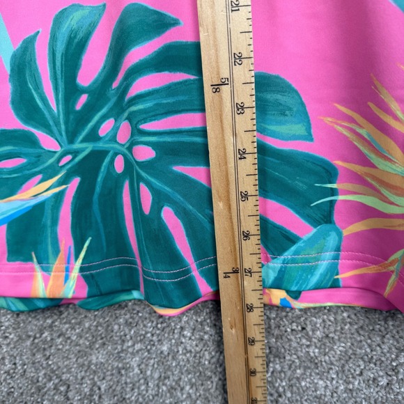 Chubbies‎ The Birds Of Paradise Performance Polo Men's Small Pink Tropical NEW - Picture 6 of 8